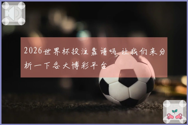 2026世界杯投注靠谱吗 让我们来分析一下各大博彩平台